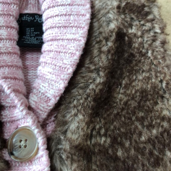 + nwot + CYNTHIA ROWLEY Faux Fur Vest - Picture 2 of 5